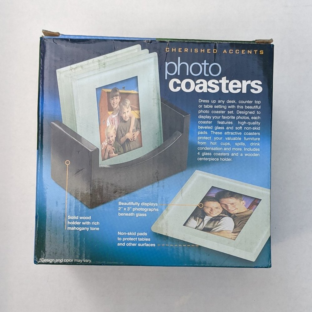 NEW Glass Photo Coaster Set - Picture 6 of 6